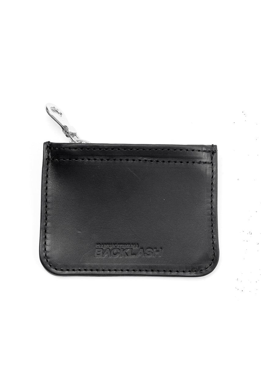 画像をギャラリービューアに読み込む, ISAMU KATAYAMA BACKLASH GUIDI CALF ZIPPER CHANGE PURSE (BLACK)