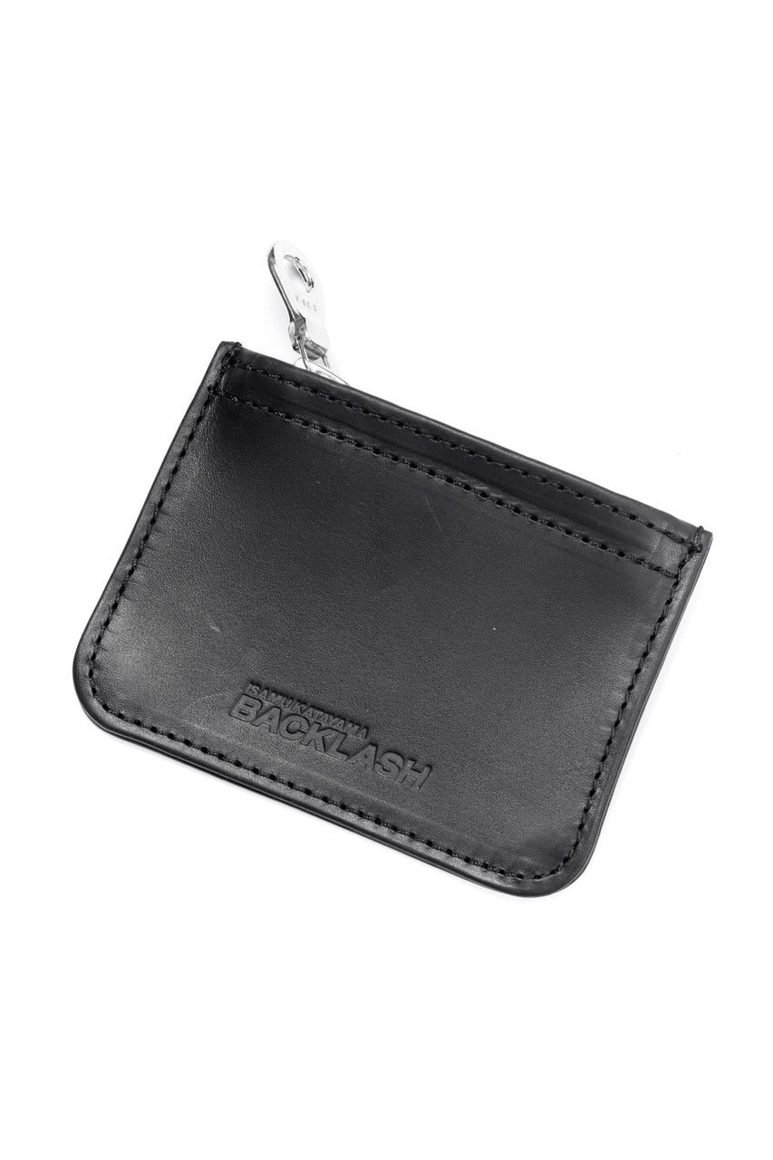 画像をギャラリービューアに読み込む, ISAMU KATAYAMA BACKLASH GUIDI CALF ZIPPER CHANGE PURSE (BLACK)