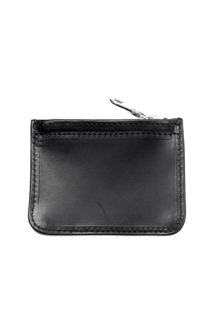 画像をギャラリービューアに読み込む, ISAMU KATAYAMA BACKLASH GUIDI CALF ZIPPER CHANGE PURSE (BLACK)
