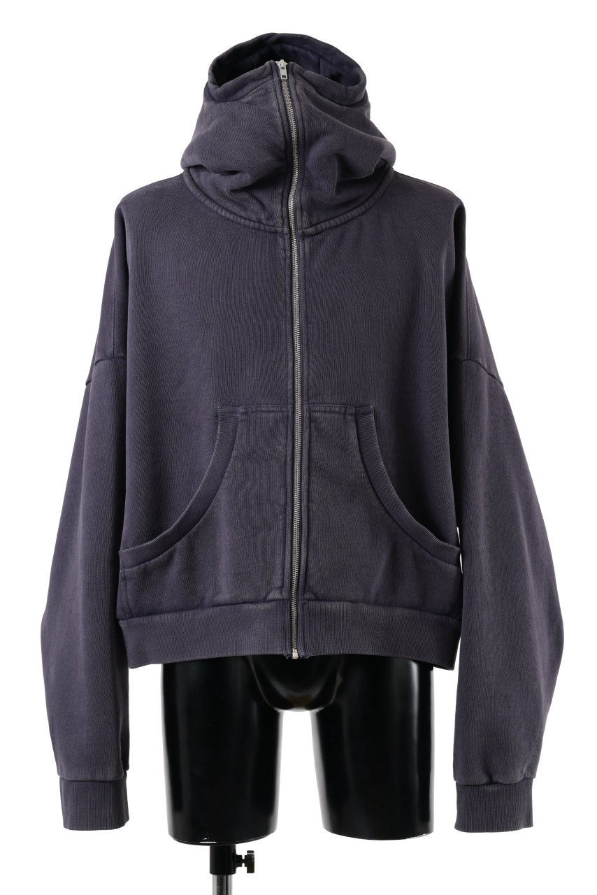 entire studios FULL ZIP SWEAT PARKA (INK)