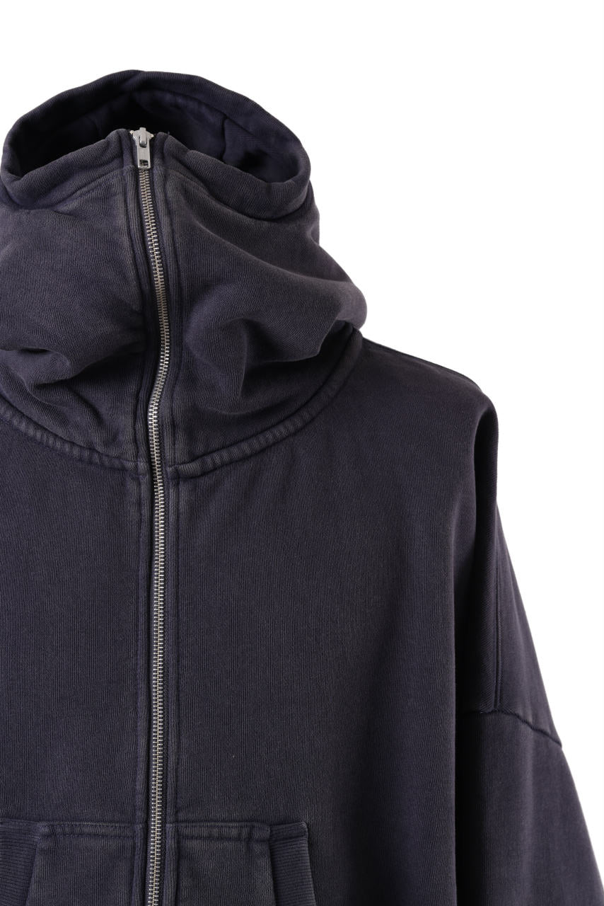 entire studios FULL ZIP SWEAT PARKA (INK)