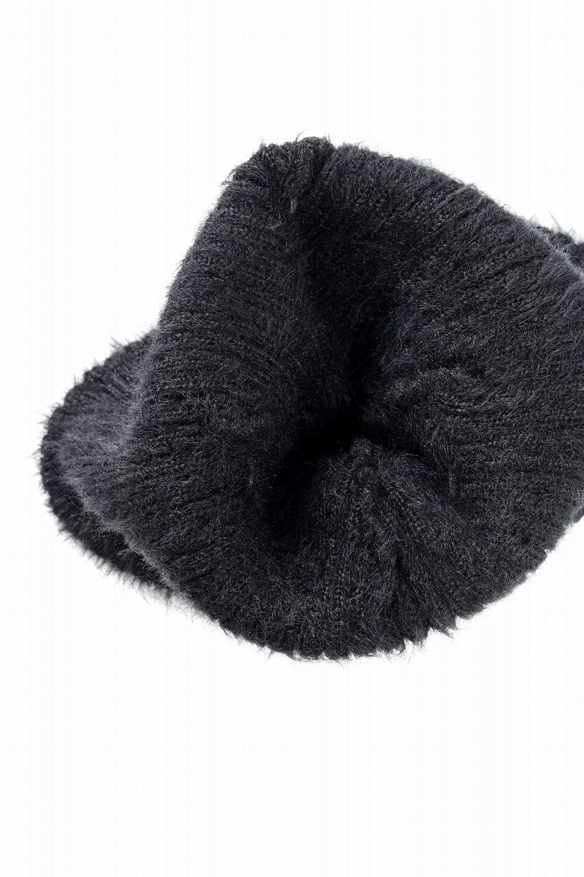 Juun.J Hairy Beanie (BLACK)