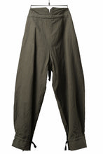Load image into Gallery viewer, sus-sous trousers pierrot / C/L heavy poplin washer (OLIVE GREEN)