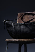 Load image into Gallery viewer, ISAMU KATAYAMA BACKLASH SHOULDER BAG / OBJECT DYED DOUBLE SHOULDER LEATHER (BLACK)