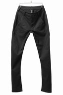 thom/krom OVER LOCKED SKINNY TROUSERS / STRETCH KNIT DENIM (BLACK)