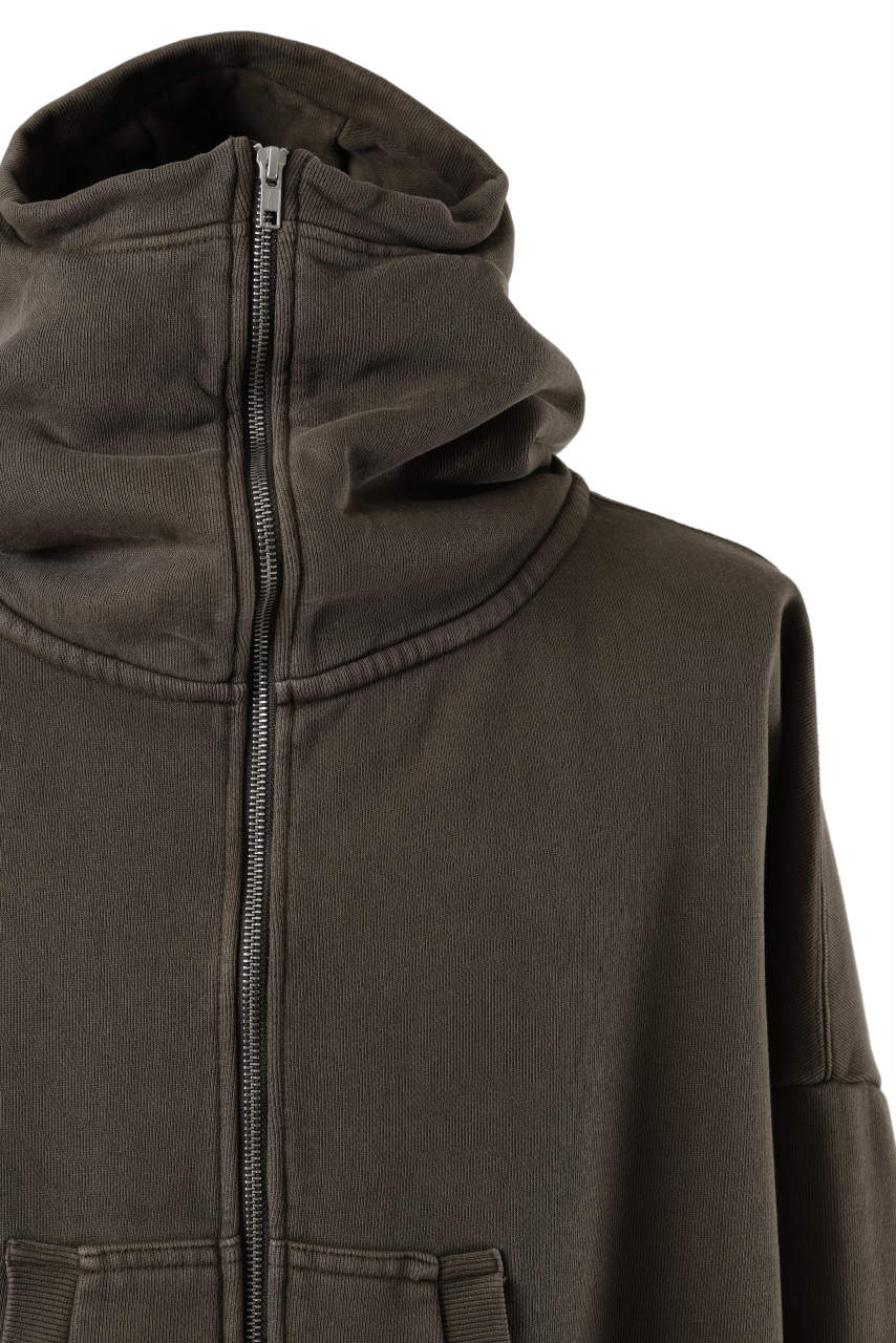 entire studios FULL ZIP SWEAT PARKA (BRUNETTE)