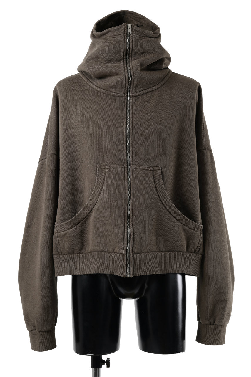 entire studios FULL ZIP SWEAT PARKA (BRUNETTE)