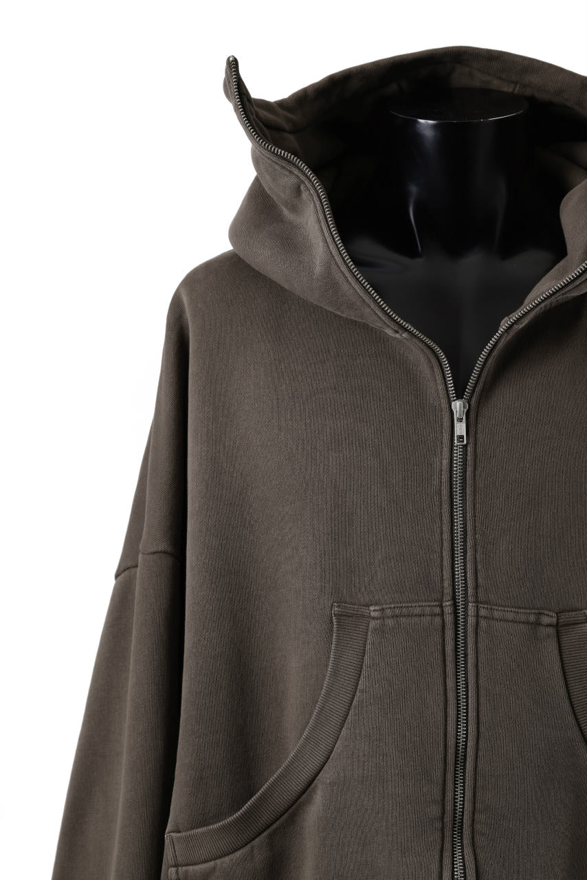 entire studios FULL ZIP SWEAT PARKA (BRUNETTE)