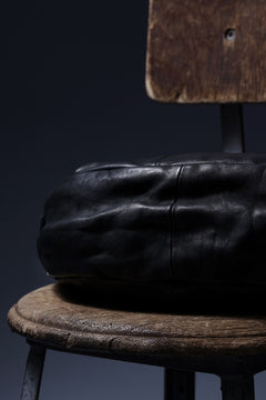 画像をギャラリービューアに読み込む, ISAMU KATAYAMA BACKLASH SHOULDER BAG / OBJECT DYED DOUBLE SHOULDER LEATHER (BLACK)