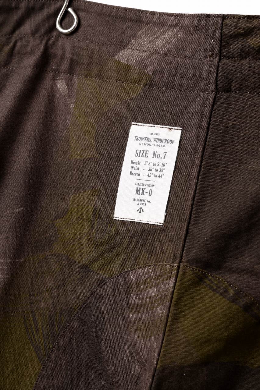 sus-sous limited trousers MK-0 / british military cotton (CAMOUFLAGE)