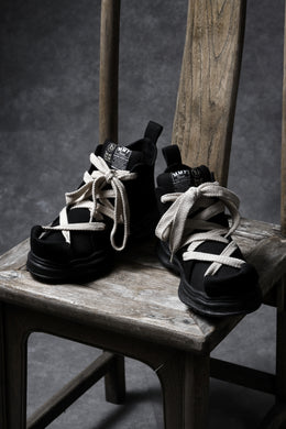 beauty : beast ROLL-TONGUE STAINNING SHOES feat. Maison MIHARA YASUHIRO (BLACK x BEIGE)