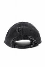 Load image into Gallery viewer, Juun.J Distressed Denim Ball Cap (BLACK)