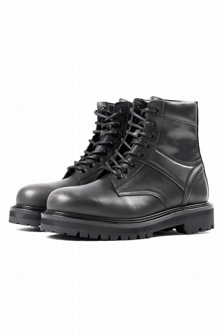 Load image into Gallery viewer, Juun.J Vibram Sole Military Boots (BLACK)