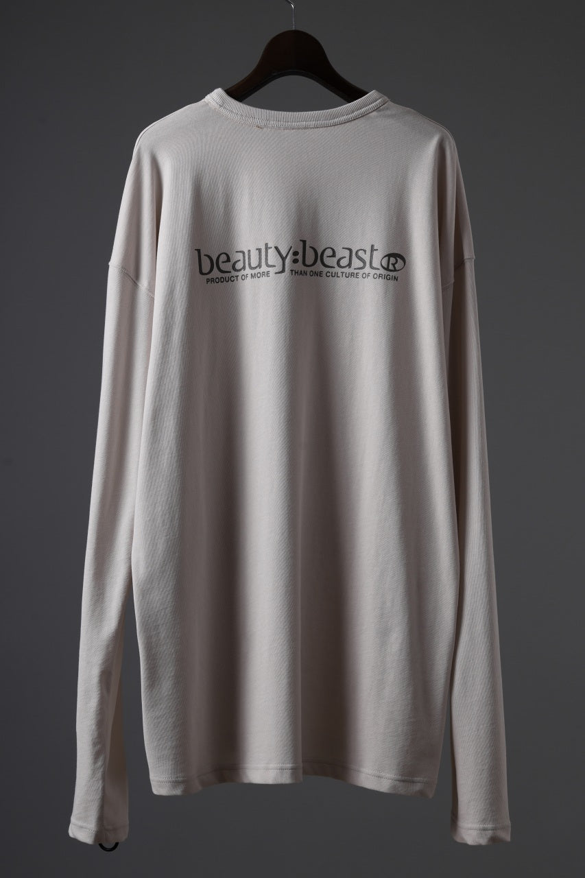 beauty : beast DARK KNIGHT L/S TEE (GRAYGE)