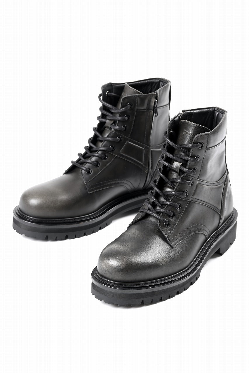 Juun.J Vibram Sole Military Boots (BLACK)