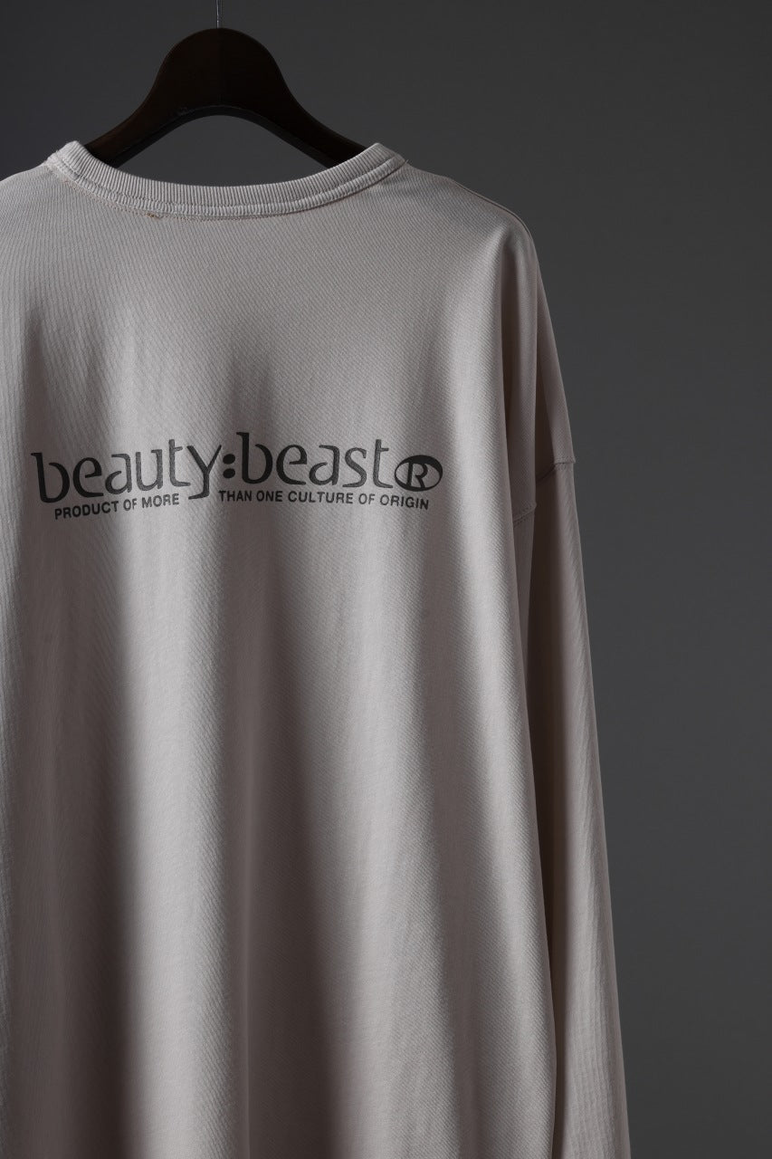 beauty : beast DARK KNIGHT L/S TEE (GRAYGE)