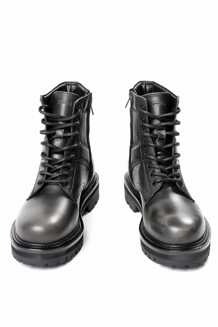 Load image into Gallery viewer, Juun.J Vibram Sole Military Boots (BLACK)