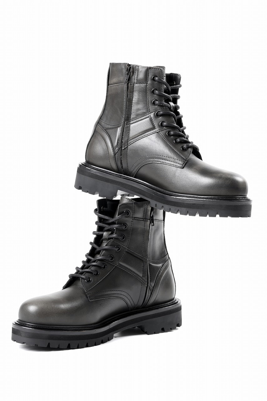 Juun.J Vibram Sole Military Boots (BLACK)