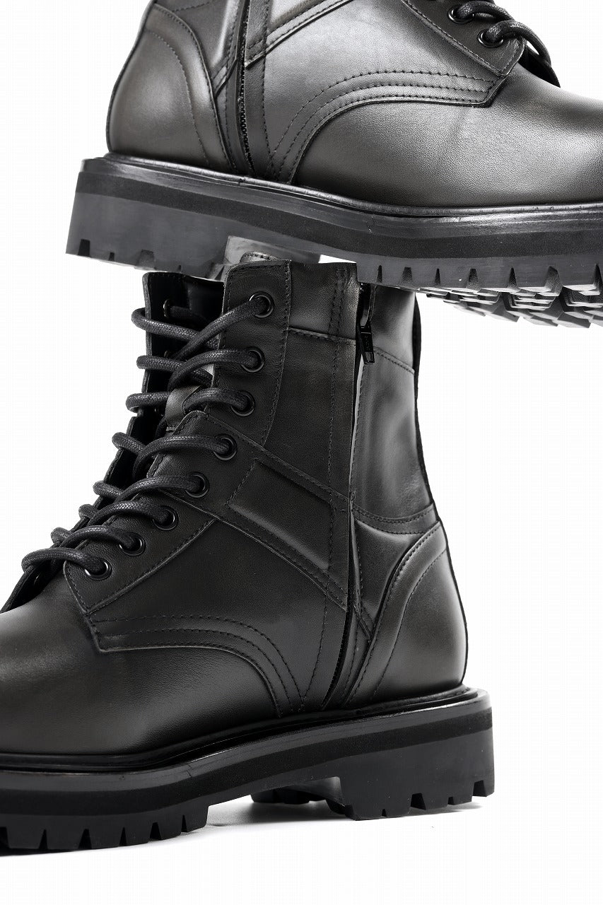 Juun.J Vibram Sole Military Boots (BLACK)