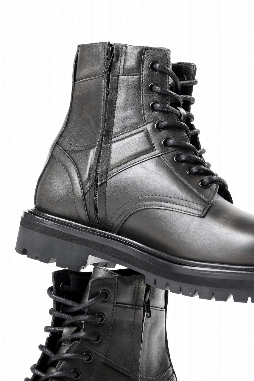 Juun.J Vibram Sole Military Boots (BLACK)