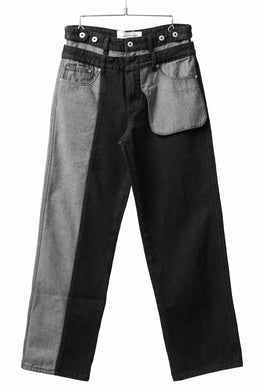 Feng Chen Wang INSIDE-OUT JEANS TROUSERS (BLACK)