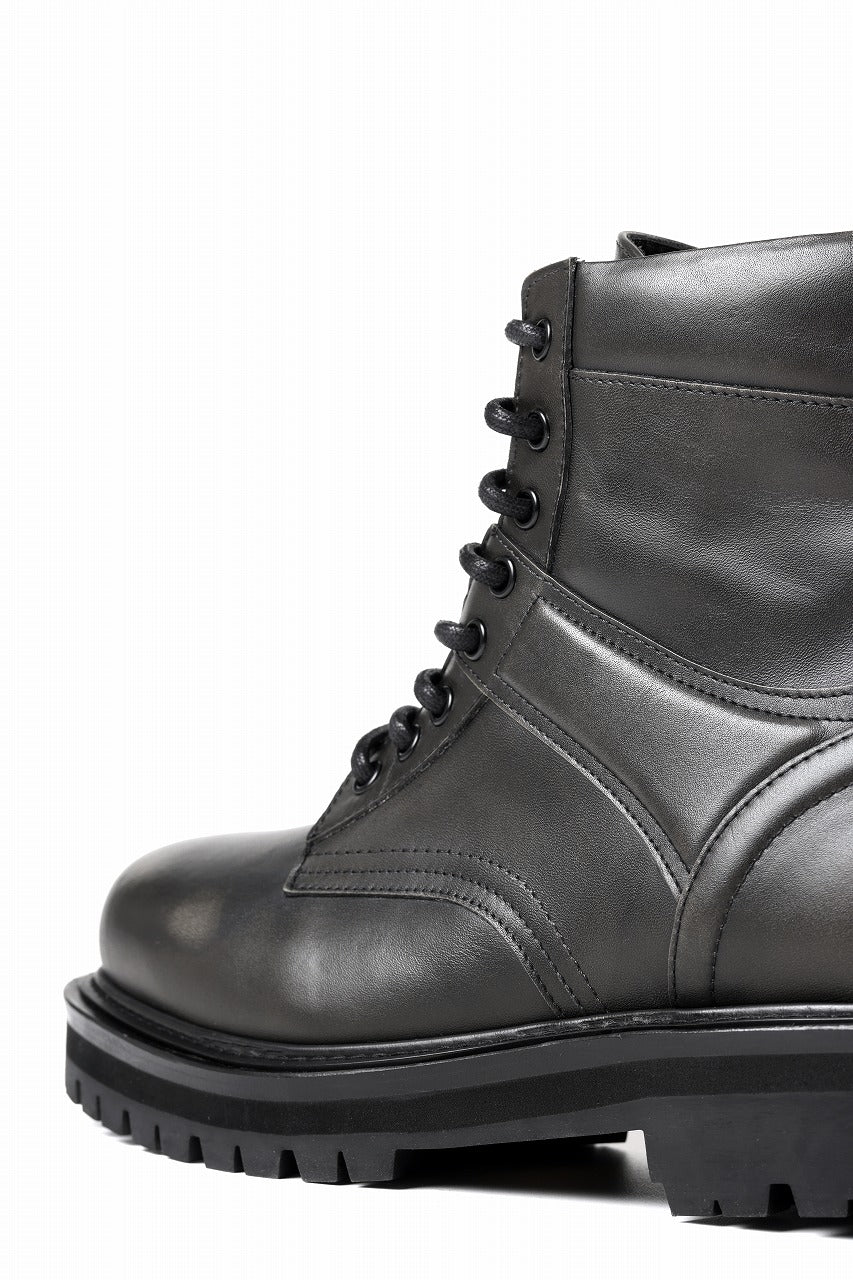 Juun.J Vibram Sole Military Boots (BLACK)