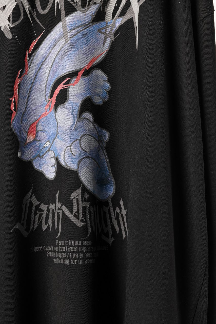 Load image into Gallery viewer, beauty : beast DARK KNIGHT L/S TEE (BLACK)