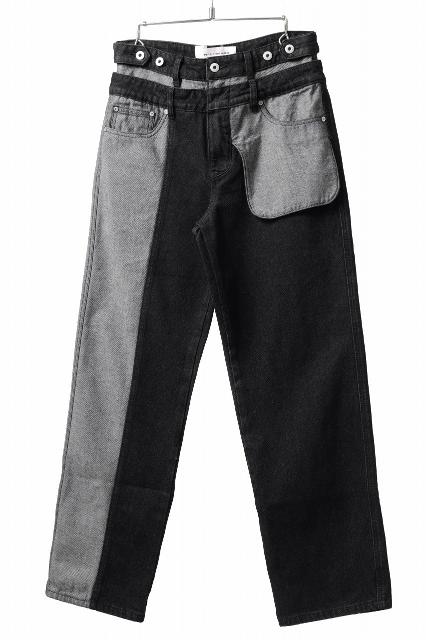 Feng Chen Wang INSIDE-OUT JEANS TROUSERS (BLACK)の商品ページ ...