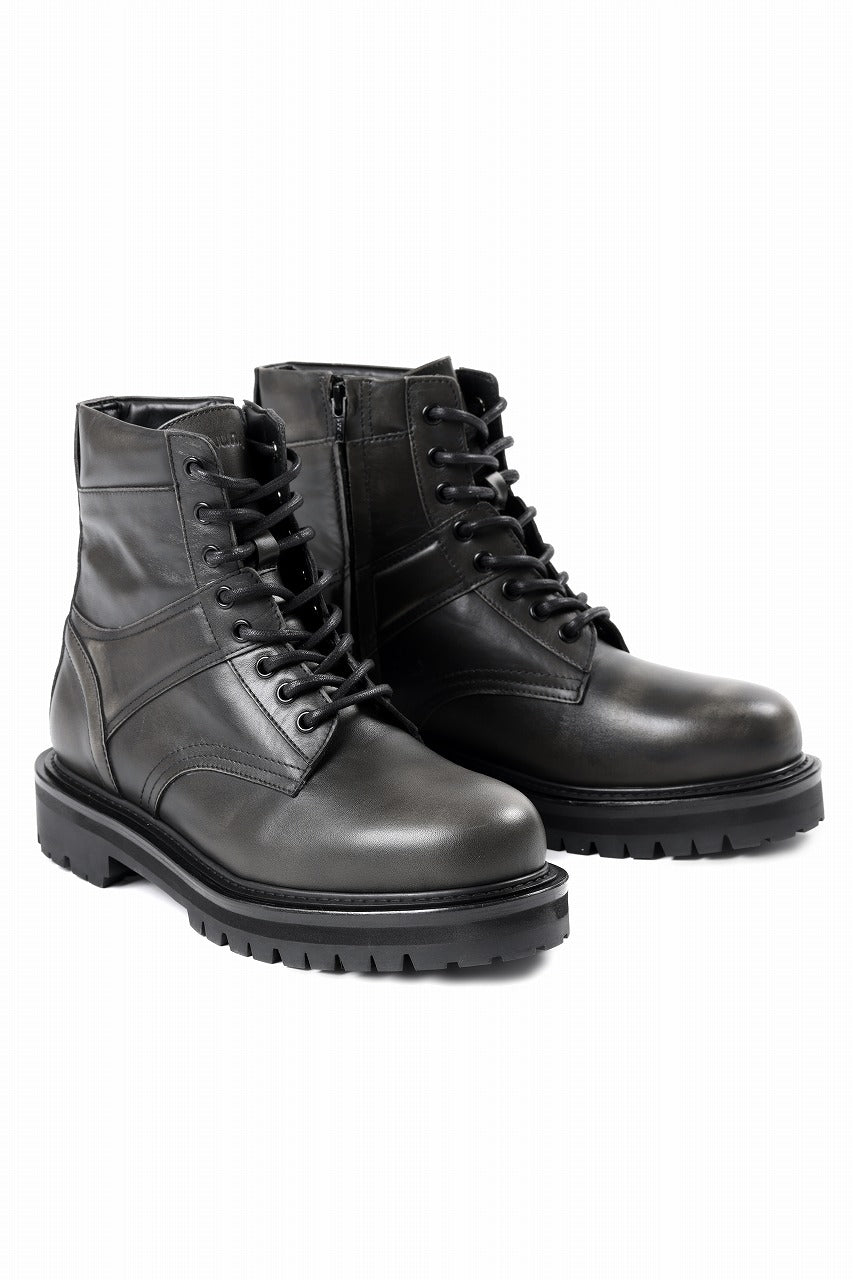 Juun.J Vibram Sole Military Boots (BLACK)