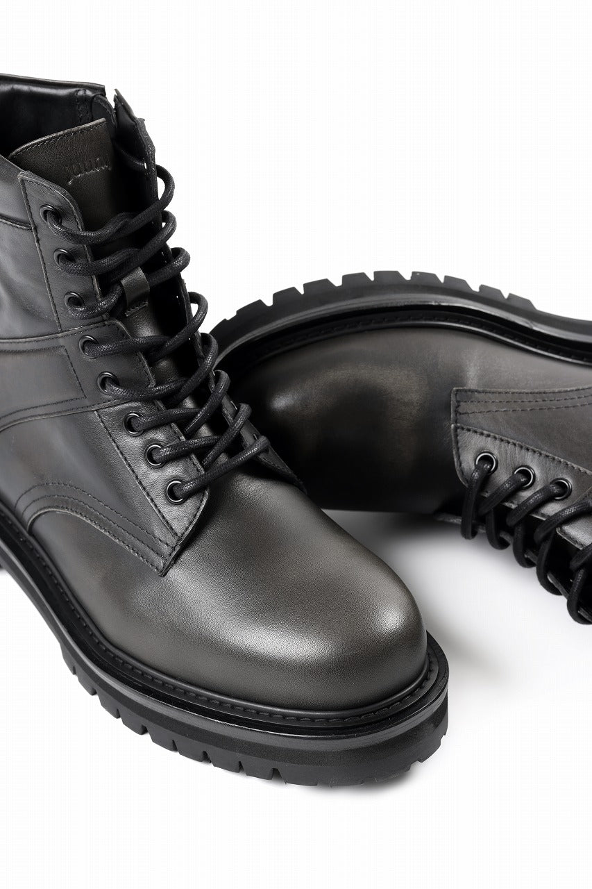 画像をギャラリービューアに読み込む, Juun.J Vibram Sole Military Boots (BLACK)