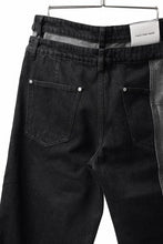 画像をギャラリービューアに読み込む, Feng Chen Wang INSIDE-OUT JEANS TROUSERS (BLACK)