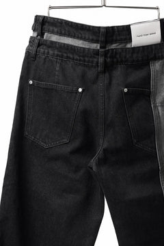 Load image into Gallery viewer, Feng Chen Wang INSIDE-OUT JEANS TROUSERS (BLACK)