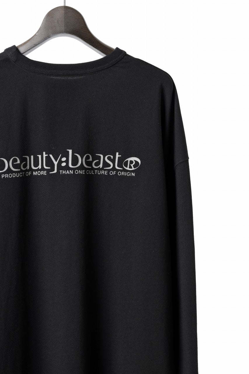 beauty : beast DARK KNIGHT L/S TEE (BLACK)