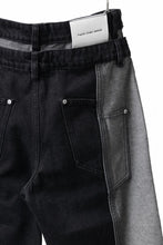 Load image into Gallery viewer, Feng Chen Wang INSIDE-OUT JEANS TROUSERS (BLACK)