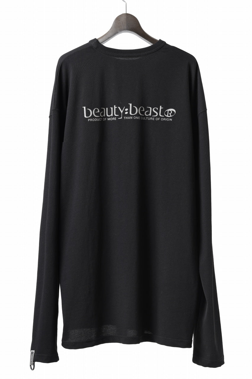 beauty : beast DARK KNIGHT L/S TEE (BLACK)