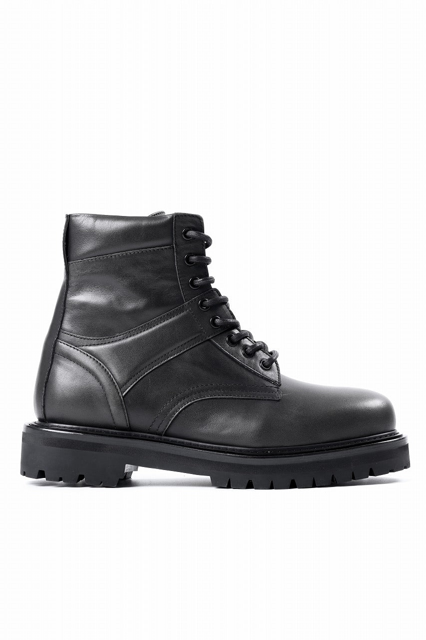 画像をギャラリービューアに読み込む, Juun.J Vibram Sole Military Boots (BLACK)