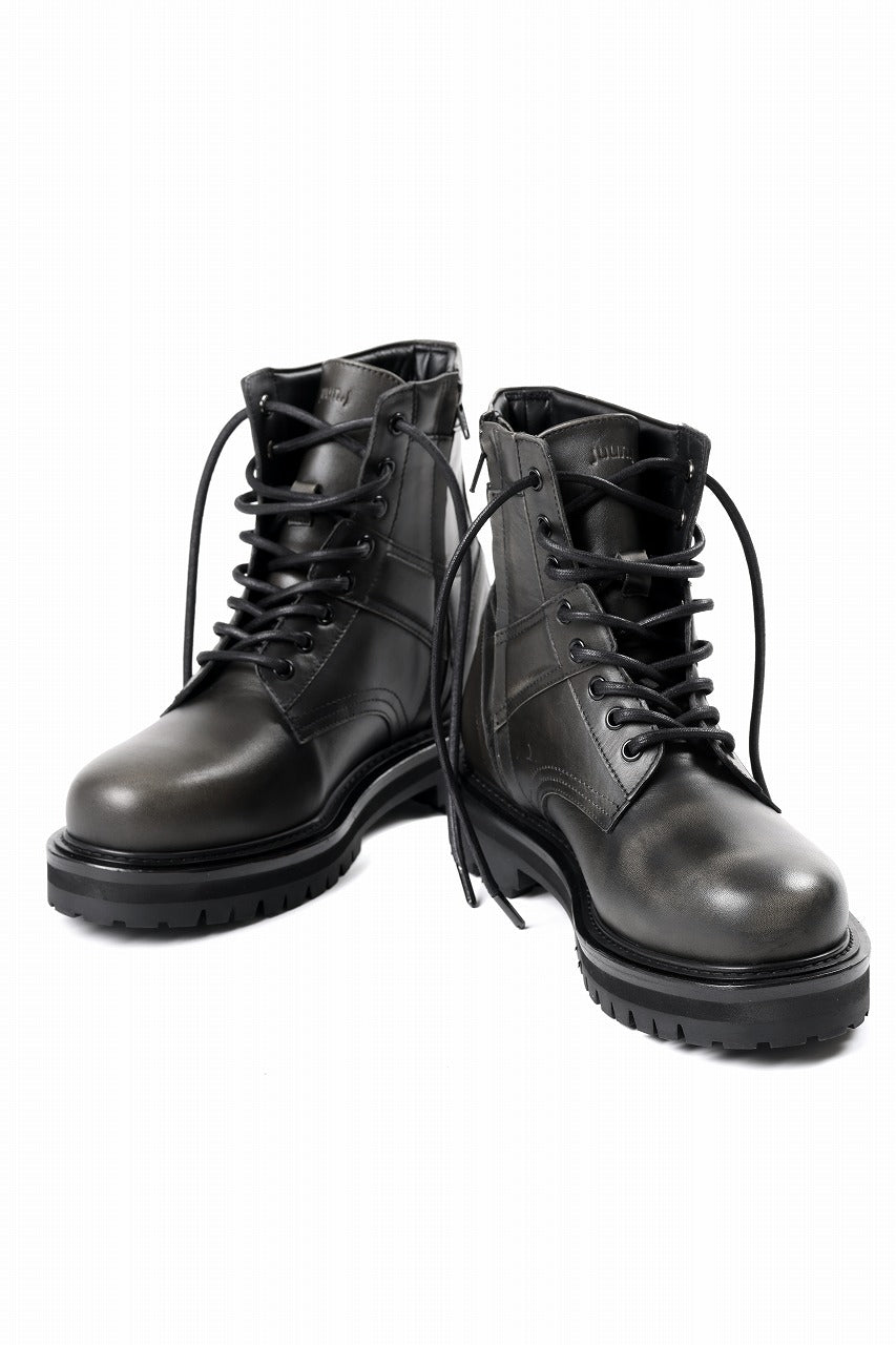 画像をギャラリービューアに読み込む, Juun.J Vibram Sole Military Boots (BLACK)