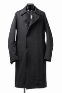 daub TRENCH COAT / 11 oz DENIM + PADDING COTTON (BLACK)