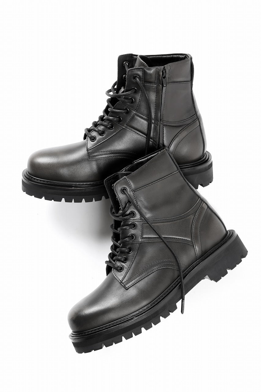 画像をギャラリービューアに読み込む, Juun.J Vibram Sole Military Boots (BLACK)