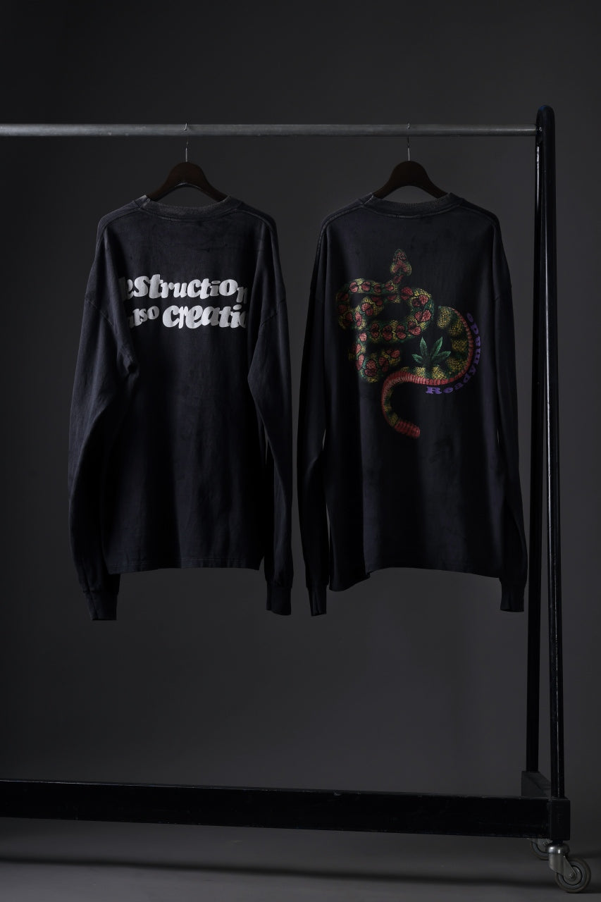 READYMADE L/S T-SHIRT SNAKE (BLACK)