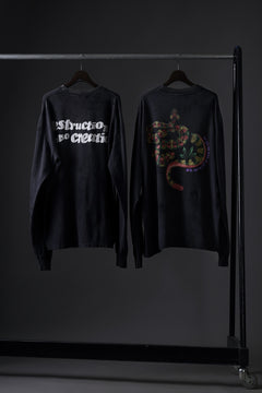 画像をギャラリービューアに読み込む, READYMADE L/S T-SHIRT SNAKE (BLACK)