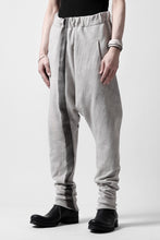 Load image into Gallery viewer, m.a+ hand painted elastic waist low crotch 2 pocket pants / P571-HP/JM4 (CARBON)