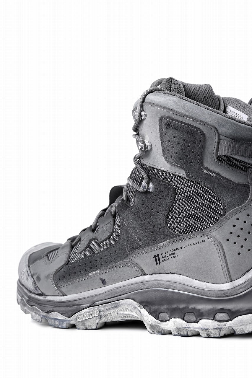 11 BY BORIS BIDJAN SABERI x SALOMON "BOOT2 GTX" (GORETEX / OBJECT DYED LIGHT GREY)