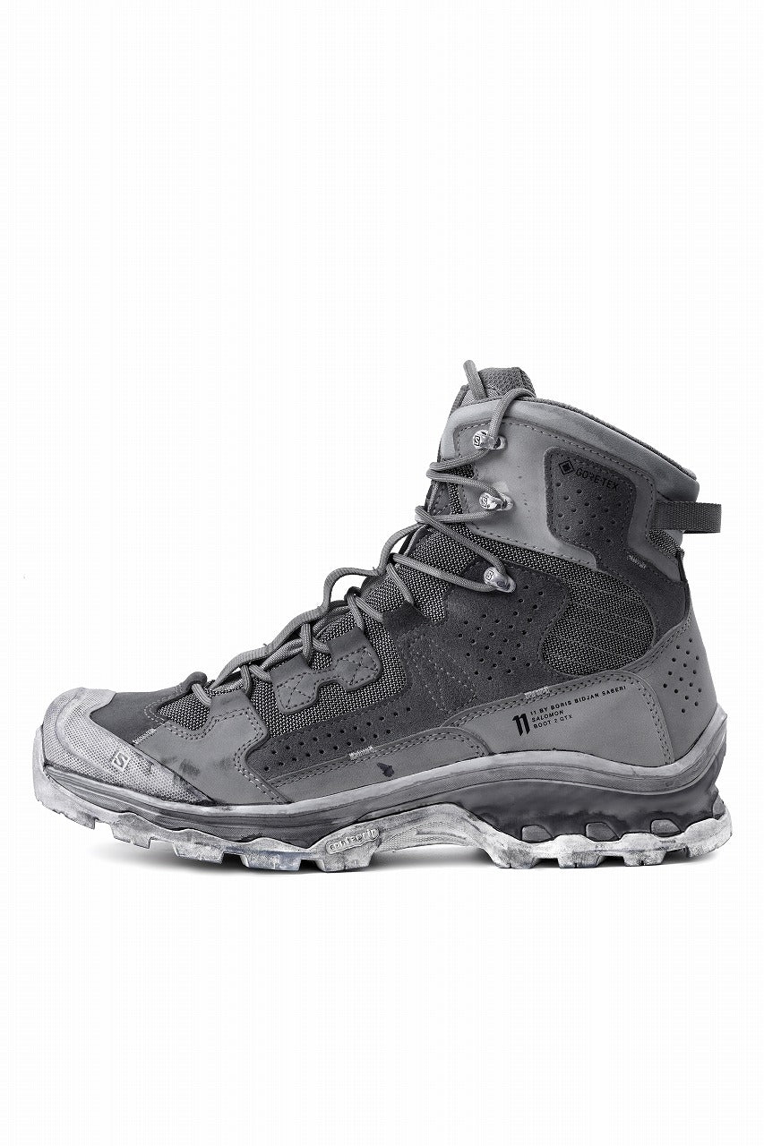 11 BY BORIS BIDJAN SABERI x SALOMON "BOOT2 GTX" (GORETEX / OBJECT DYED LIGHT GREY)