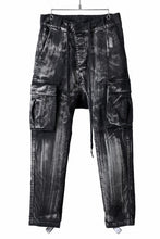 画像をギャラリービューアに読み込む, 11 BY BORIS BIDJAN SABERI CARGO POCKET PANTS / OBJECT DYED &amp; USED EFFECT &quot;P21B-F1481&quot; (BLACK)