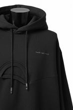 Load image into Gallery viewer, Feng Chen Wang 2 IN 1 HOODIE WITH FELTED BACKING (BLACK)