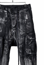 画像をギャラリービューアに読み込む, 11 BY BORIS BIDJAN SABERI CARGO POCKET PANTS / OBJECT DYED &amp; USED EFFECT &quot;P21B-F1481&quot; (BLACK)