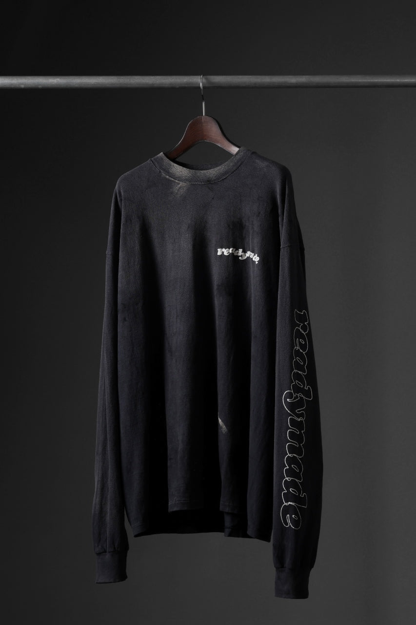 READYMADE L/S T-SHIRT DESTRUCTION (BLACK)