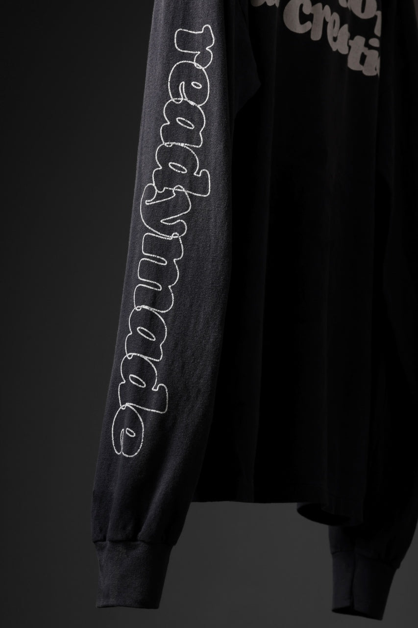 READYMADE L/S T-SHIRT DESTRUCTION (BLACK)