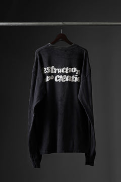 画像をギャラリービューアに読み込む, READYMADE L/S T-SHIRT DESTRUCTION (BLACK)